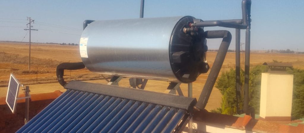 Solar Geyser on rooftop